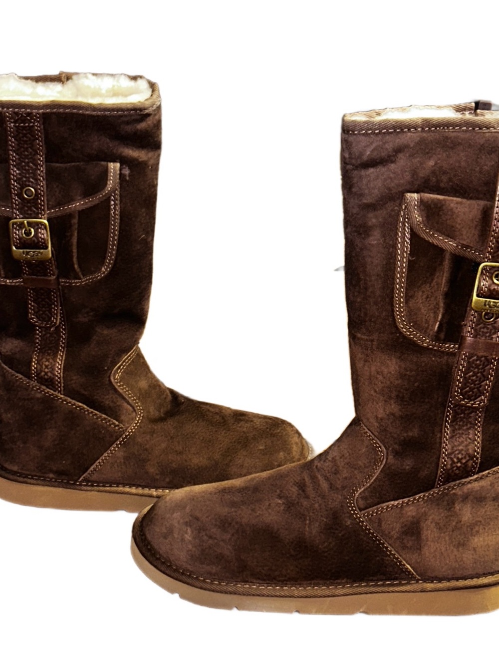 UGG Cargo II ~ Chocolate Cake Brown ~ Size  9 ~ Suede Leather Cargo Boots ~ New